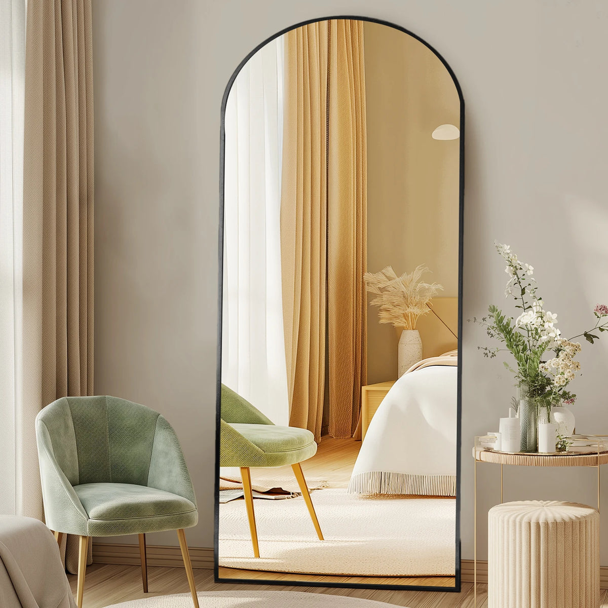 MCQ Arched Full Length Mirror With Stand Or Wall Mount