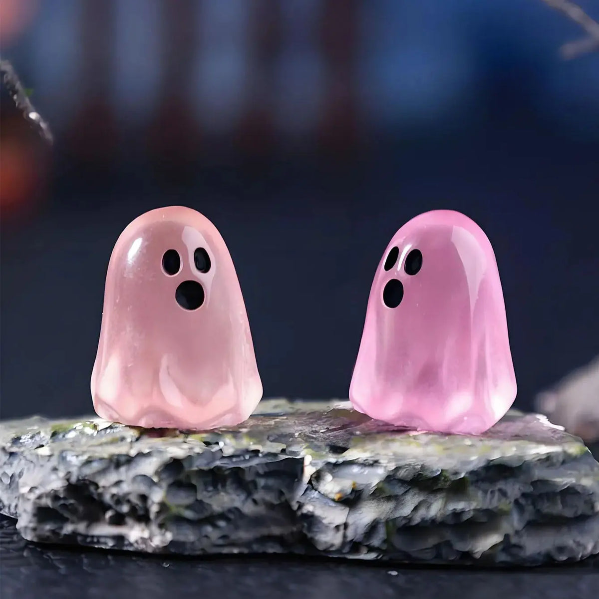 Glow Ghost Miniatures For Fairy Gardens Halloween Decor