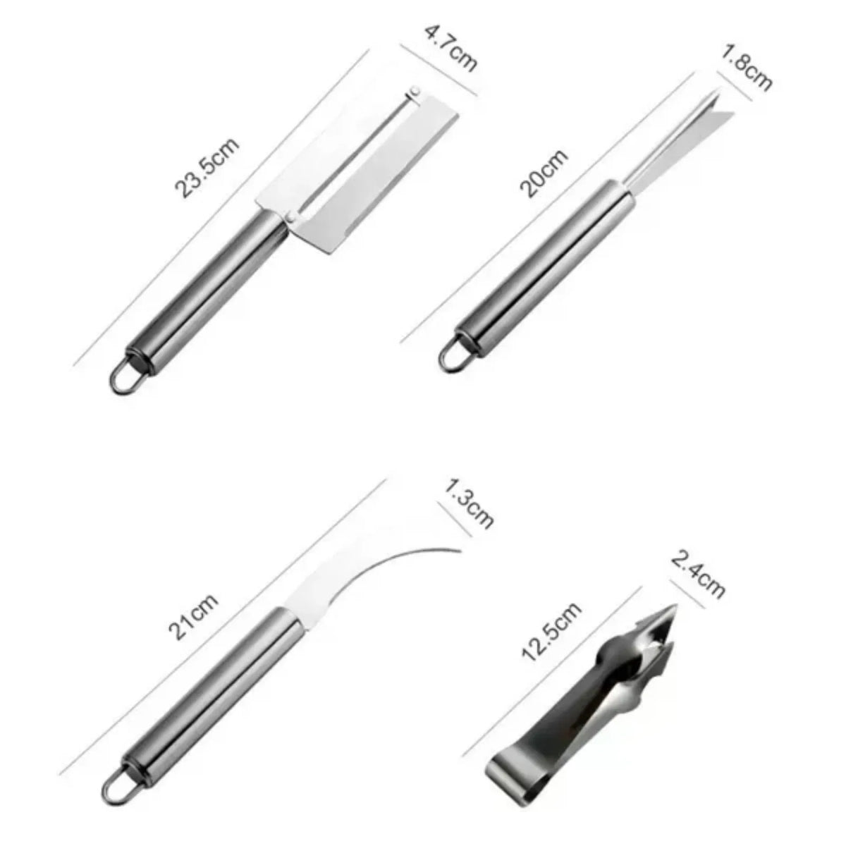 4 In 1 Pineapple Knife Fruit Slicer Sugar Cane Peeler
