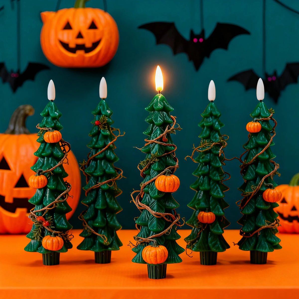 Christmas Tree Flameless LED Candles With Timer And Remote Control