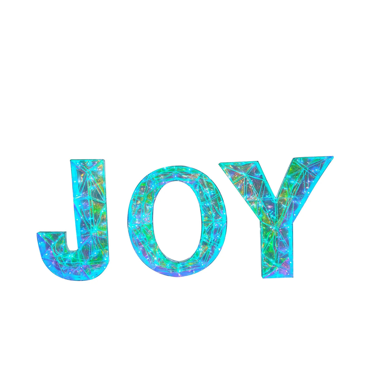 Outdoor Christmas JOY LED Decorations For Festive Yards