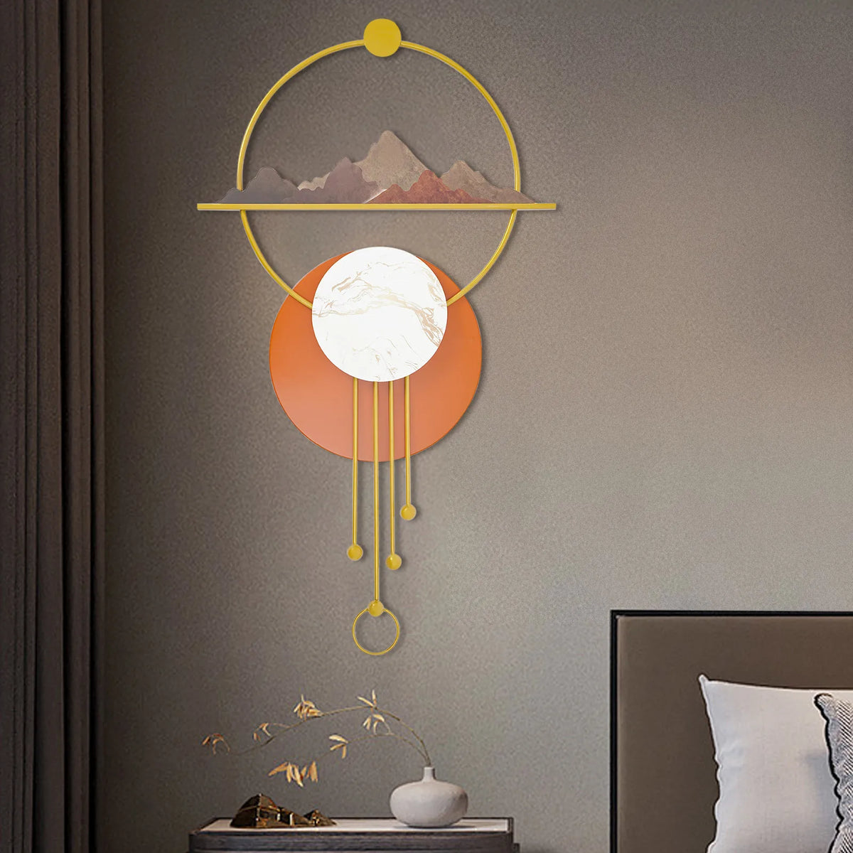 Abstract Metal Wall Art Decor For Living Room Home