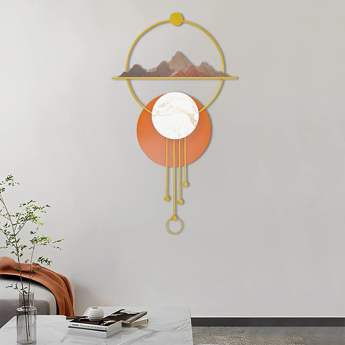 Abstract Metal Wall Art Decor For Living Room Home