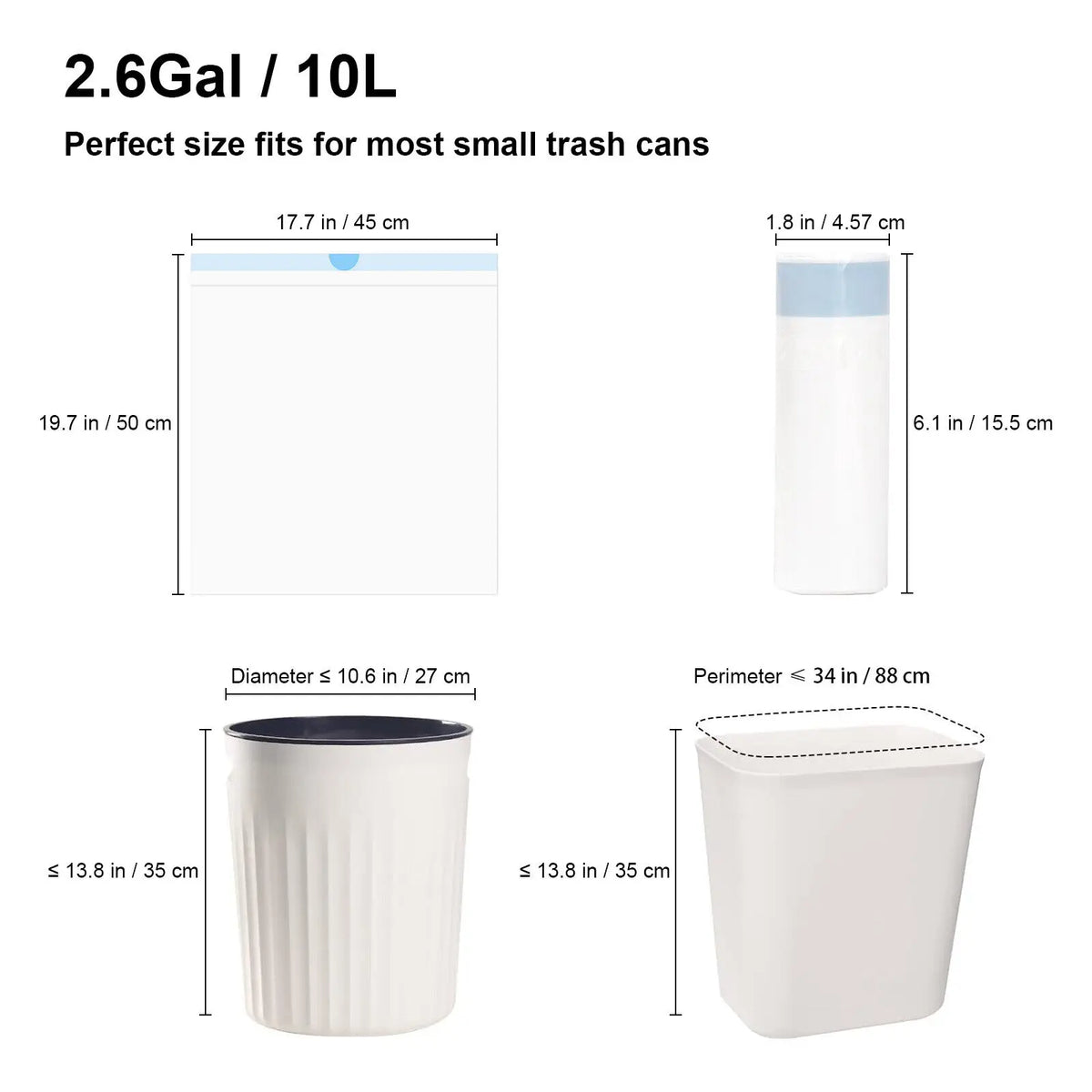 DOEL Cat Litter Box Liners, Leakproof Drawstring Bags
