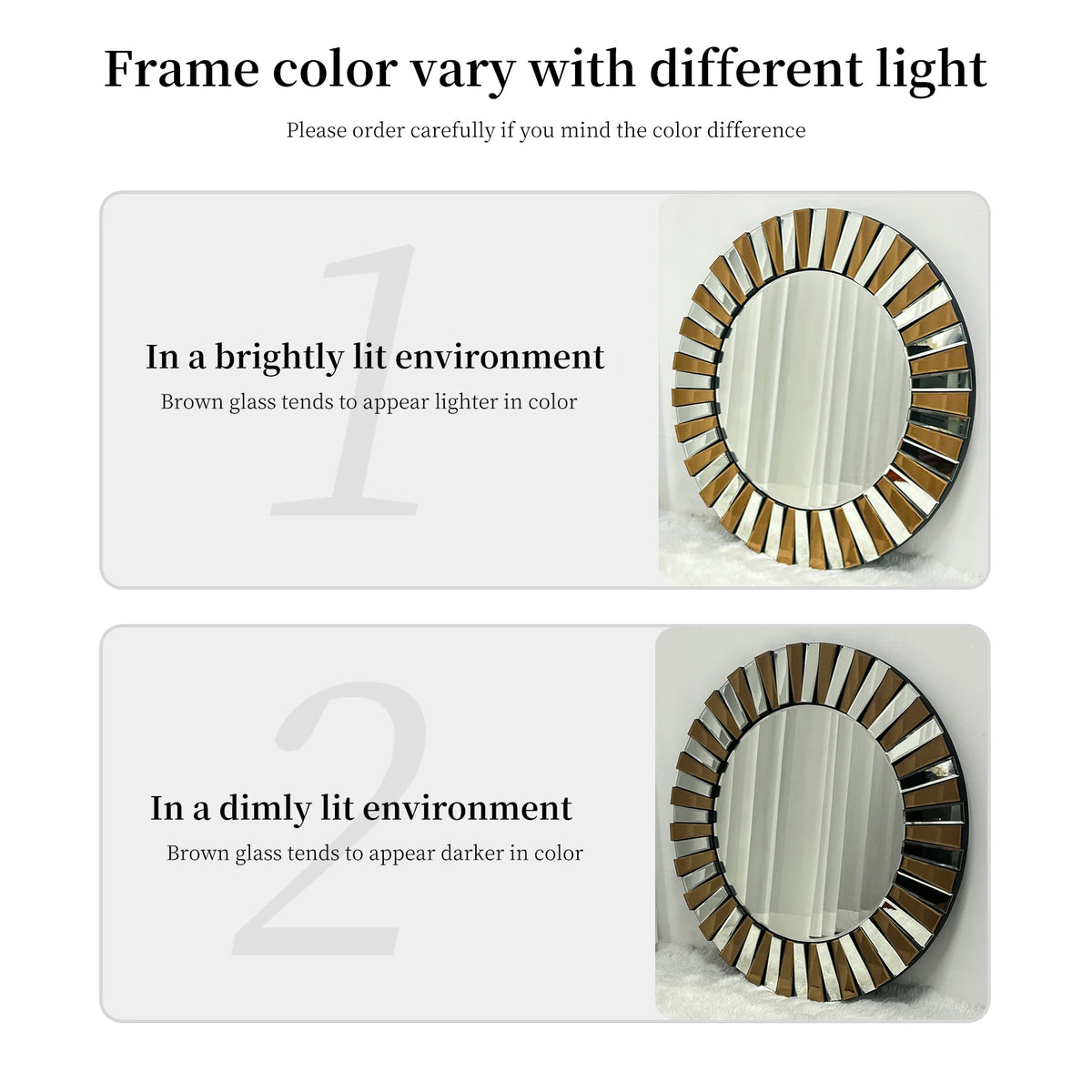 Starburst Wall Mirror, Elegant Tawny Accent For Homes