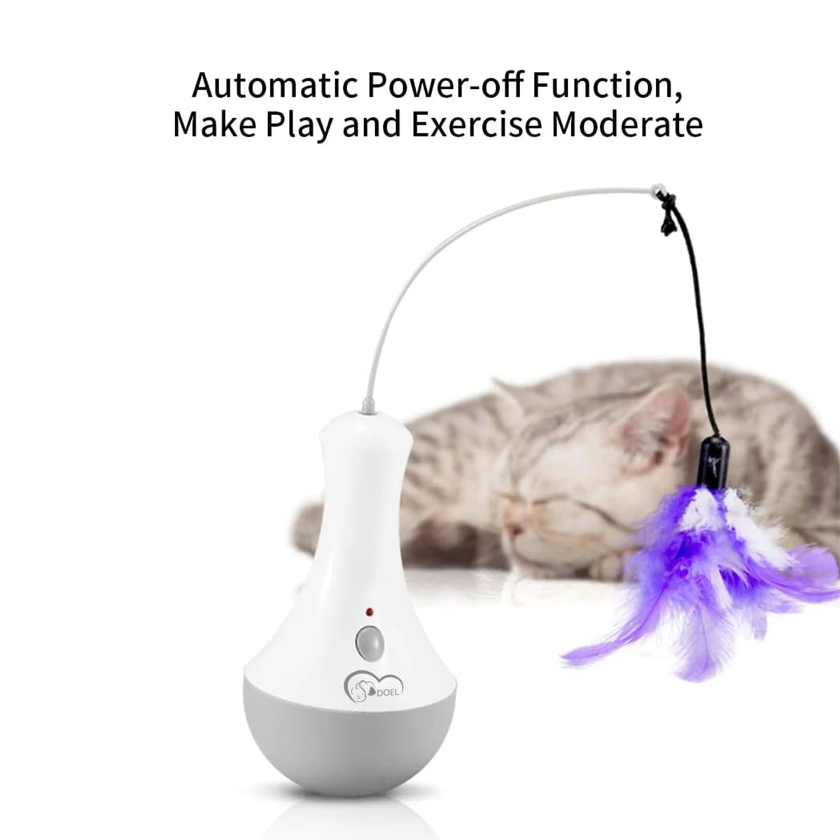 DOEL Automatic Interactive Feather Cat Toy For Indoor Cats