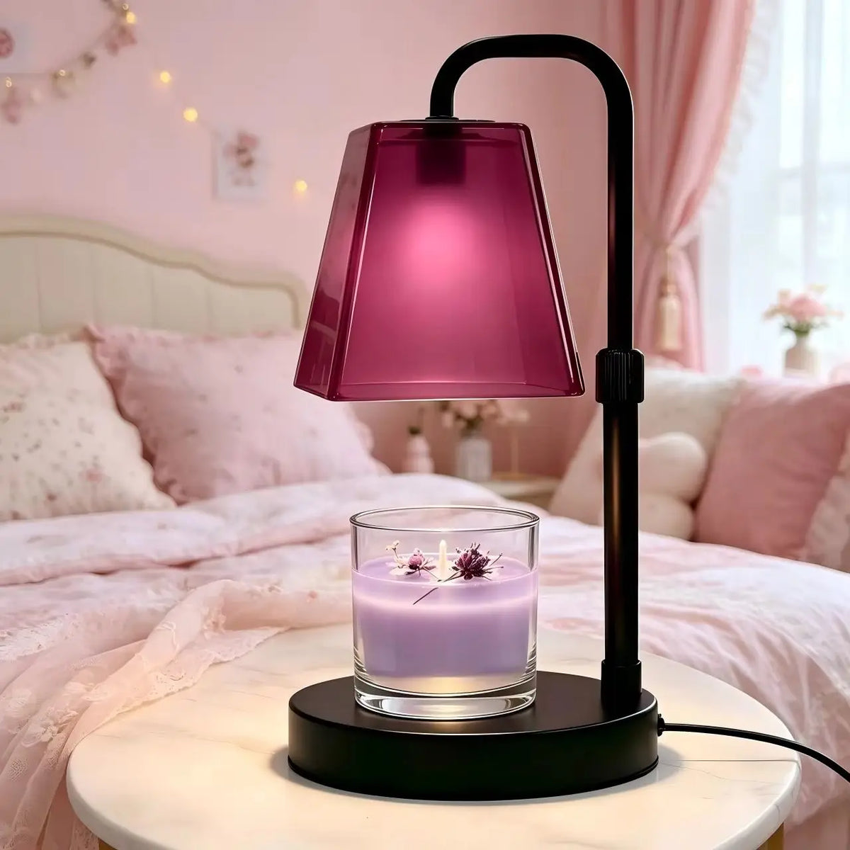 Dimmable Glass Candle Warmer With Timer And Auto Shutoff