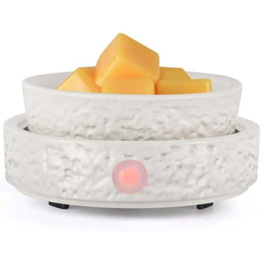 Ceramic Wax Melt Warmer Fragrance, 3 in1 Electric Candle Wax Warmer, Scented Wax Melt Wax Cubes Melter Fragrance Warmer for Hom