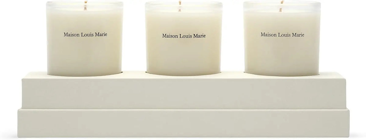 Le Bouquet Candle Trio Set Natural Soy Wax Candles | Luxury Clean Beauty + Non-Toxic Fragrance (Set of 3, 2.5 oz | 74 ml)