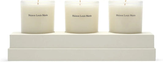Le Bouquet Candle Trio Set Natural Soy Wax Candles | Luxury Clean Beauty + Non-Toxic Fragrance (Set of 3, 2.5 oz | 74 ml)