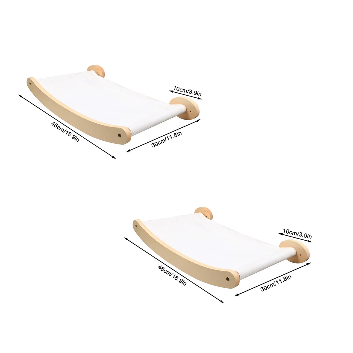 Cat Hammock and Stairway with Sisal Rope Wall Mounted Climbing Shelf Scratching Grinding Claws Toy for Kitten Cats Furniture