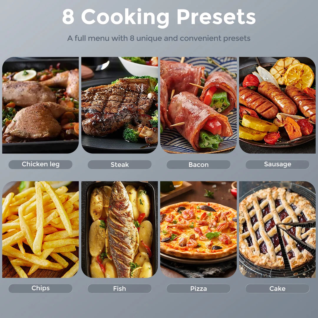 SEJOY Eight Function Air Fryer With Roast Bake And Dehydrate