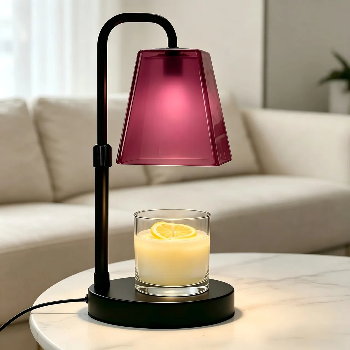 Dimmable Glass Candle Warmer With Timer And Auto Shutoff