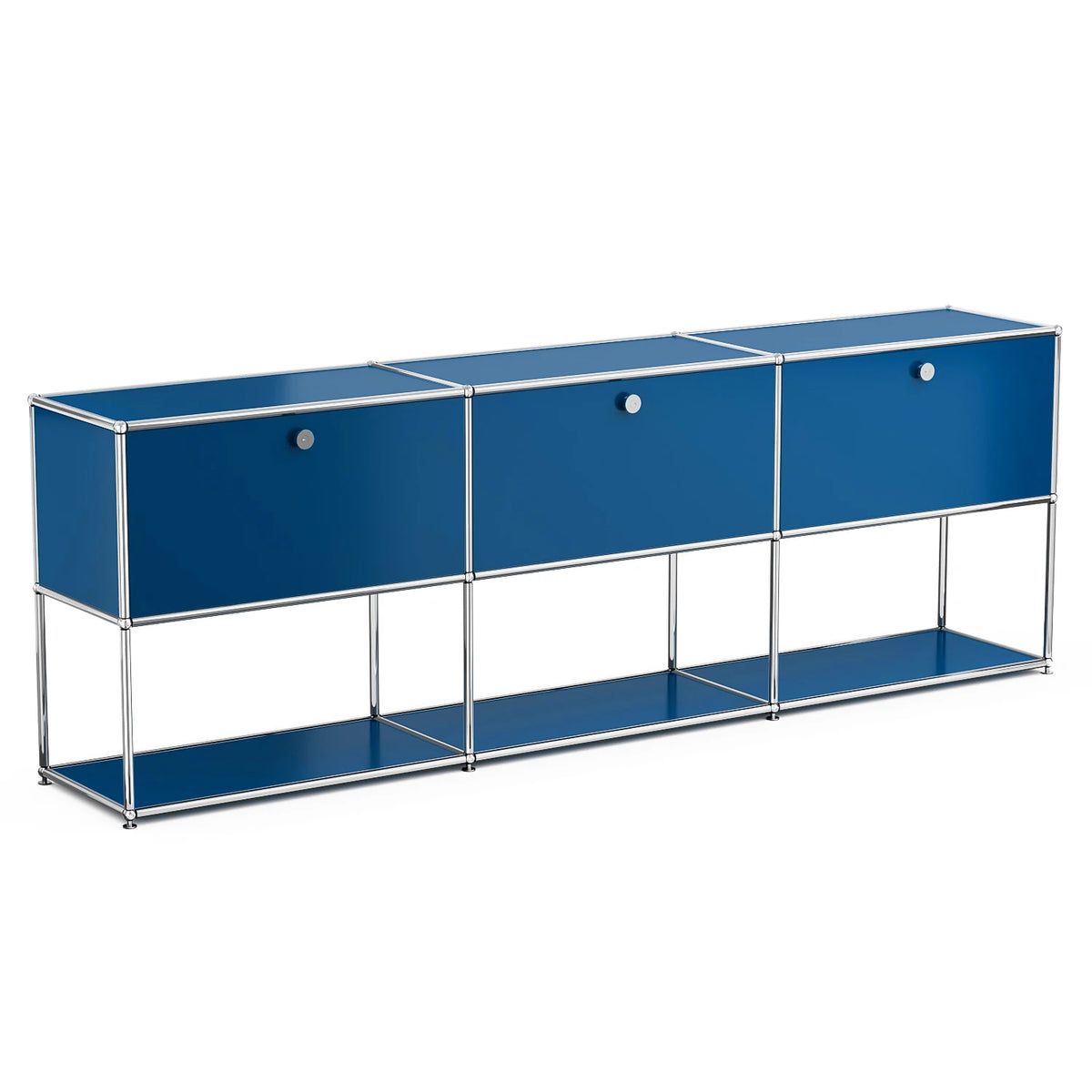 Modular Sideboard Storage Cabinet Chrome Metal Frame Accent Credenza Multi Color Entryway Console Cabinet for Living Room Office