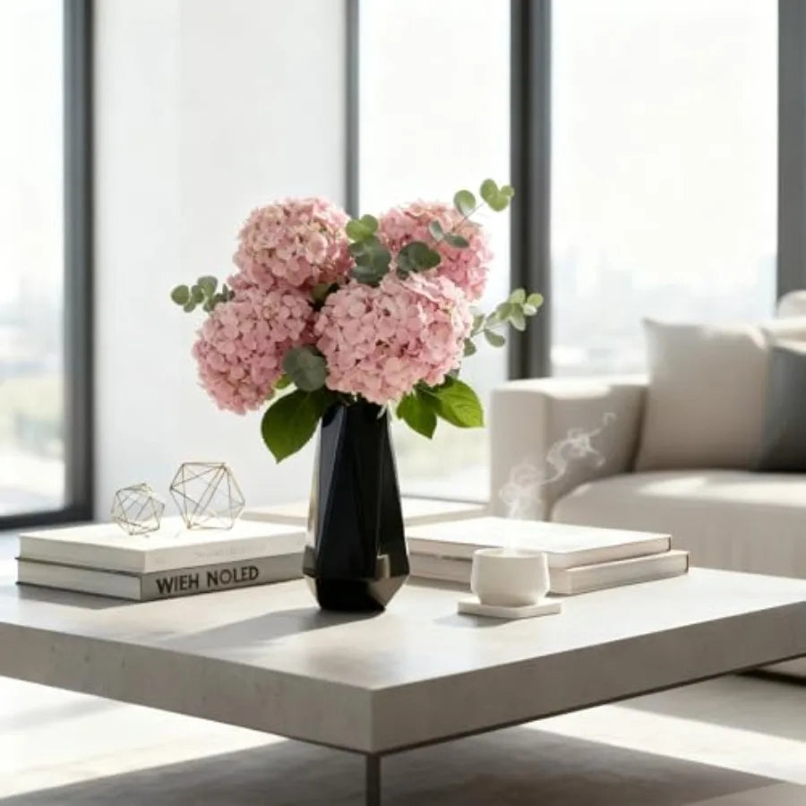 Geometric Ceramic Vase For Minimalist Tabletop Home Decor