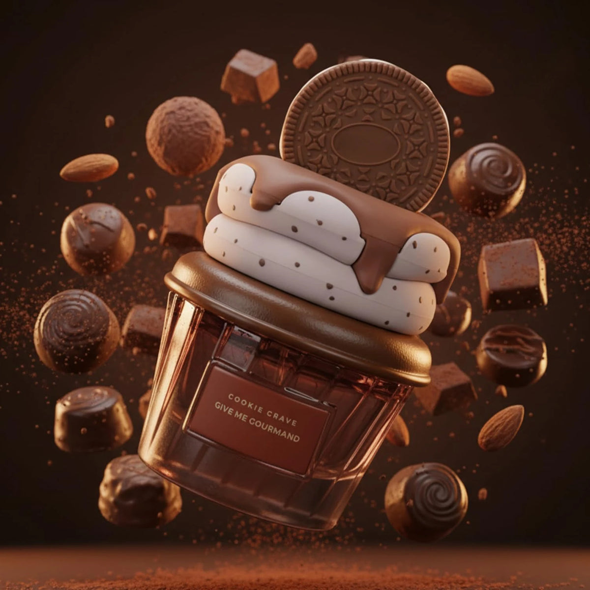 Cookie Crave - Give Me Gourmand Collection, Sweet Vanilla Cookie Scent, Cocoa Butter and Sugar Notes, Eau De Parfum, 75ml Spray, Gourmet Fragrance