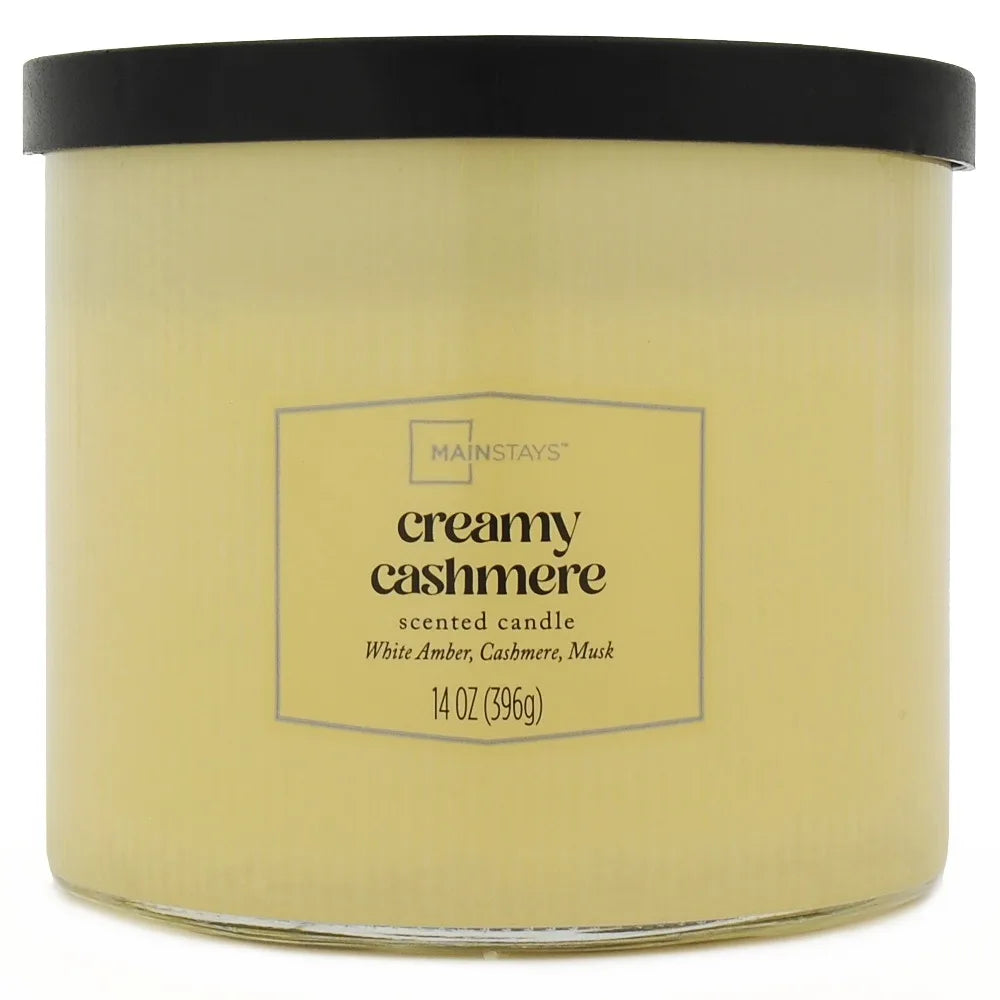 Textured Wrapped Candle in Creamy Cashmere Scent 14 Ounce Home Fragrance Aromatherapy Soy Wax Candle Gift