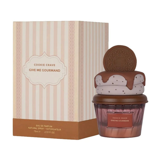 Cookie Crave - Give Me Gourmand Collection, Sweet Vanilla Cookie Scent, Cocoa Butter and Sugar Notes, Eau De Parfum, 75ml Spray, Gourmet Fragrance