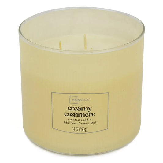 Textured Wrapped Candle in Creamy Cashmere Scent 14 Ounce Home Fragrance Aromatherapy Soy Wax Candle Gift