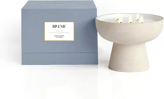 Calm Candle Osmanthus Sandalwood Refillable Wellness Candle
