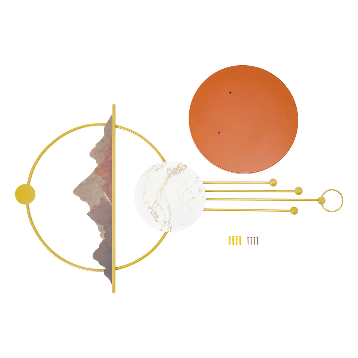 Abstract Metal Wall Art Decor For Living Room Home