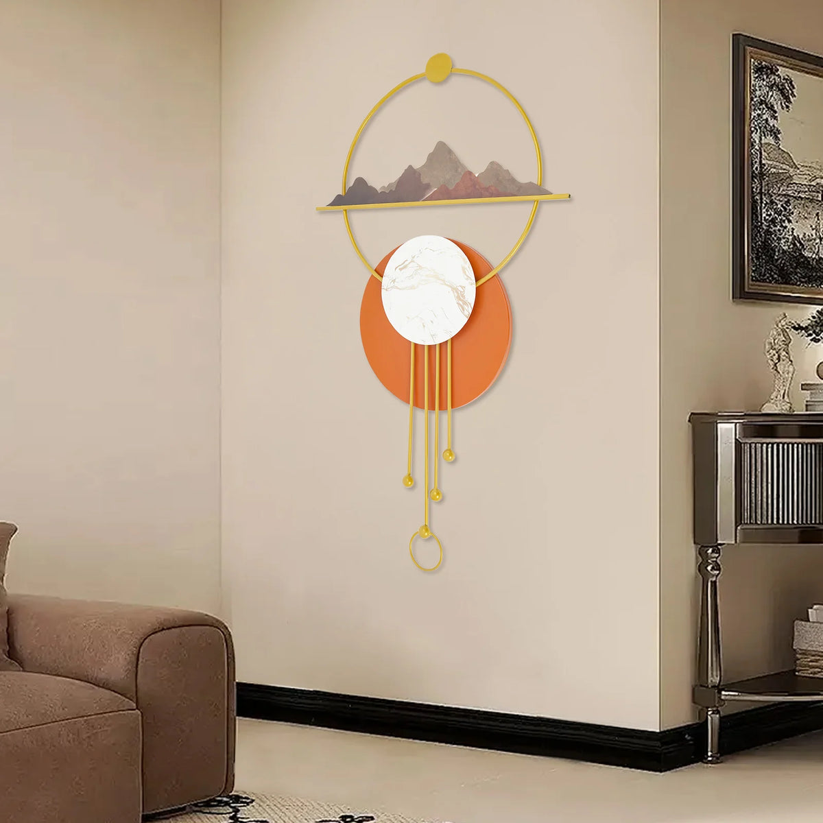Abstract Metal Wall Art Decor For Living Room Home