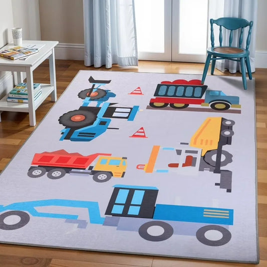 Non-Slip Kids Playroom Nursery Washable Indoor Area Rug, 2' x 3'