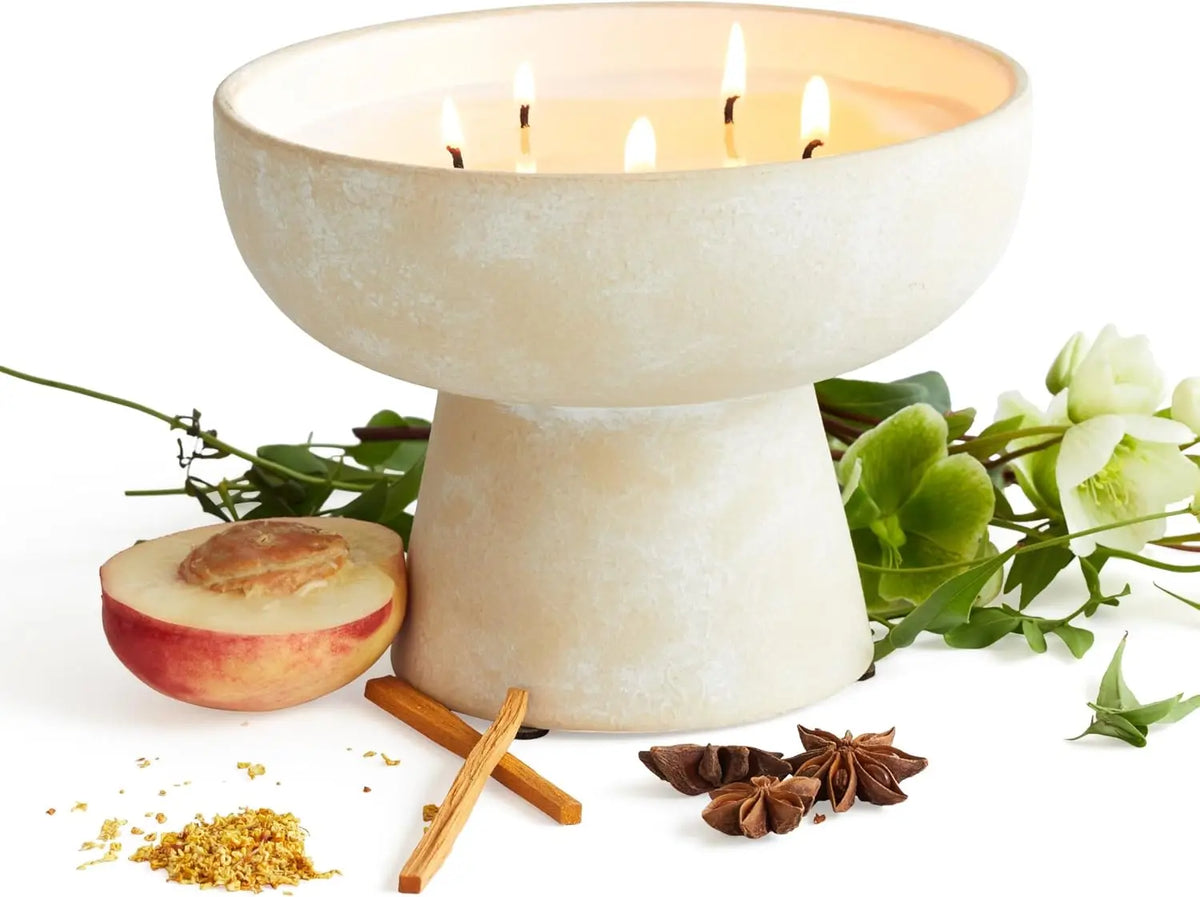 Calm Candle Osmanthus Sandalwood Refillable Wellness Candle
