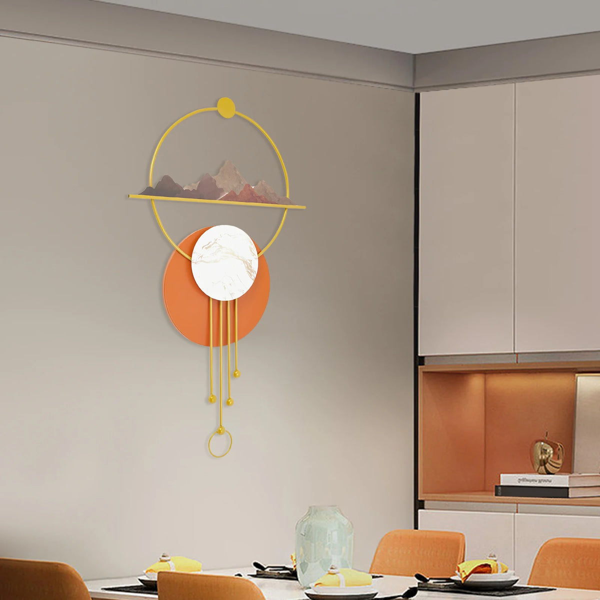 Abstract Metal Wall Art Decor For Living Room Home