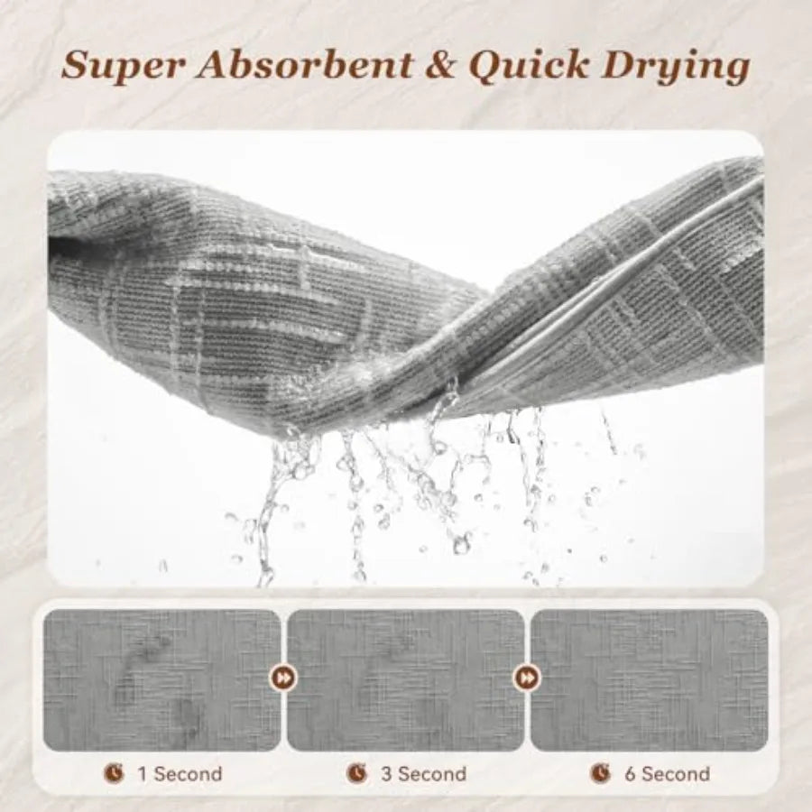 Bath Mat Non Slip Super Absorbent Quick Dry Bath Mats for Bathroom Floor Rubber Backing Washable Bathroom Rugs Modern Woven Jac