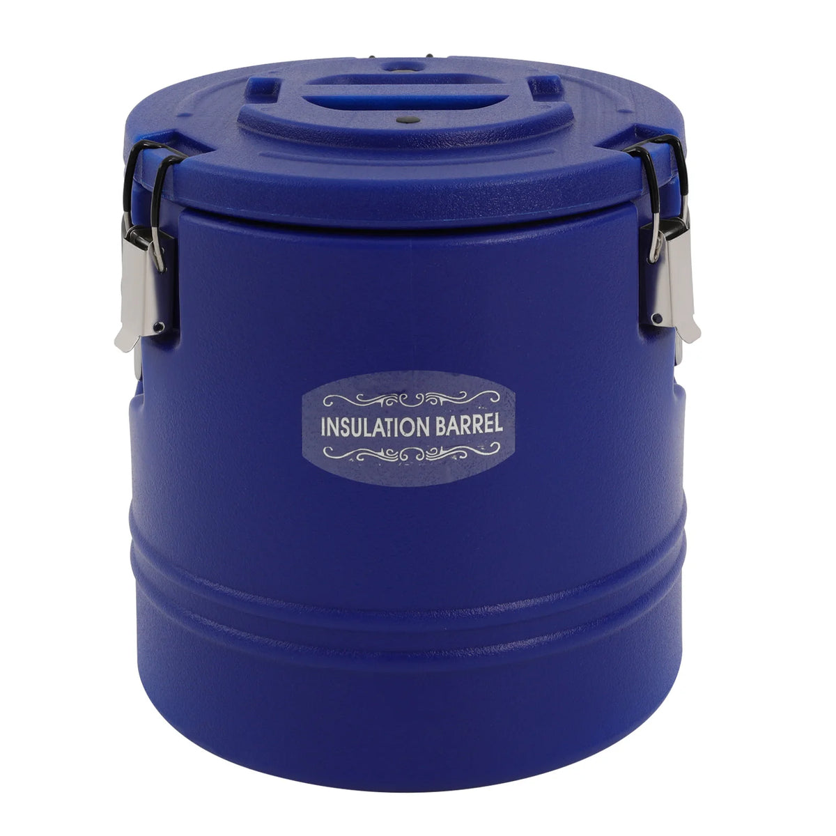 Portable Large Capacity Insulated Bucket, 4-6H(Hot)/6-8H(Cold) Insulated Soup Container, Commercial Insulated Bucket Red/Blue