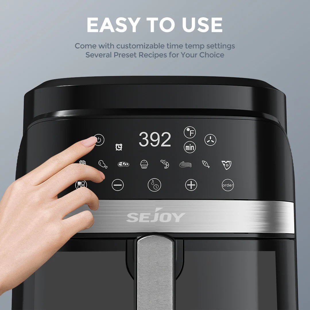 SEJOY Eight Function Air Fryer With Roast Bake And Dehydrate