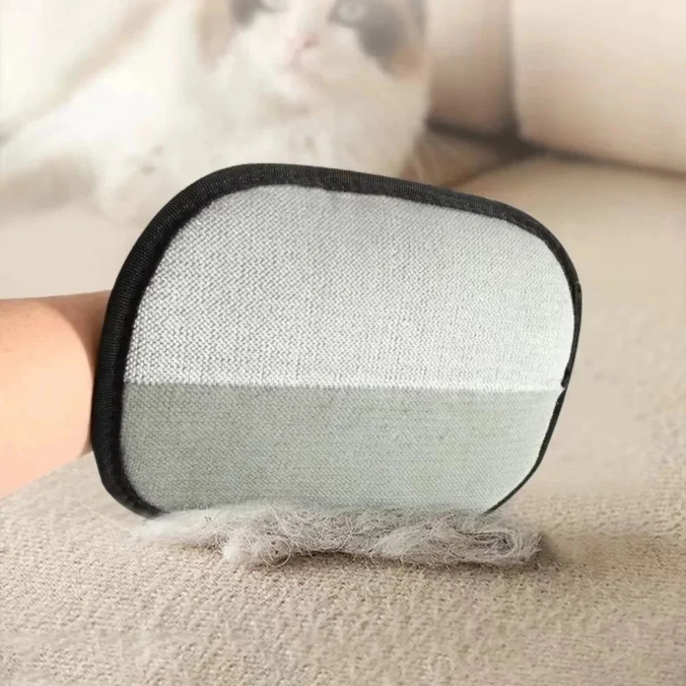 Reusable Double Sided Pet Grooming Gloves for Pet Hair Removal