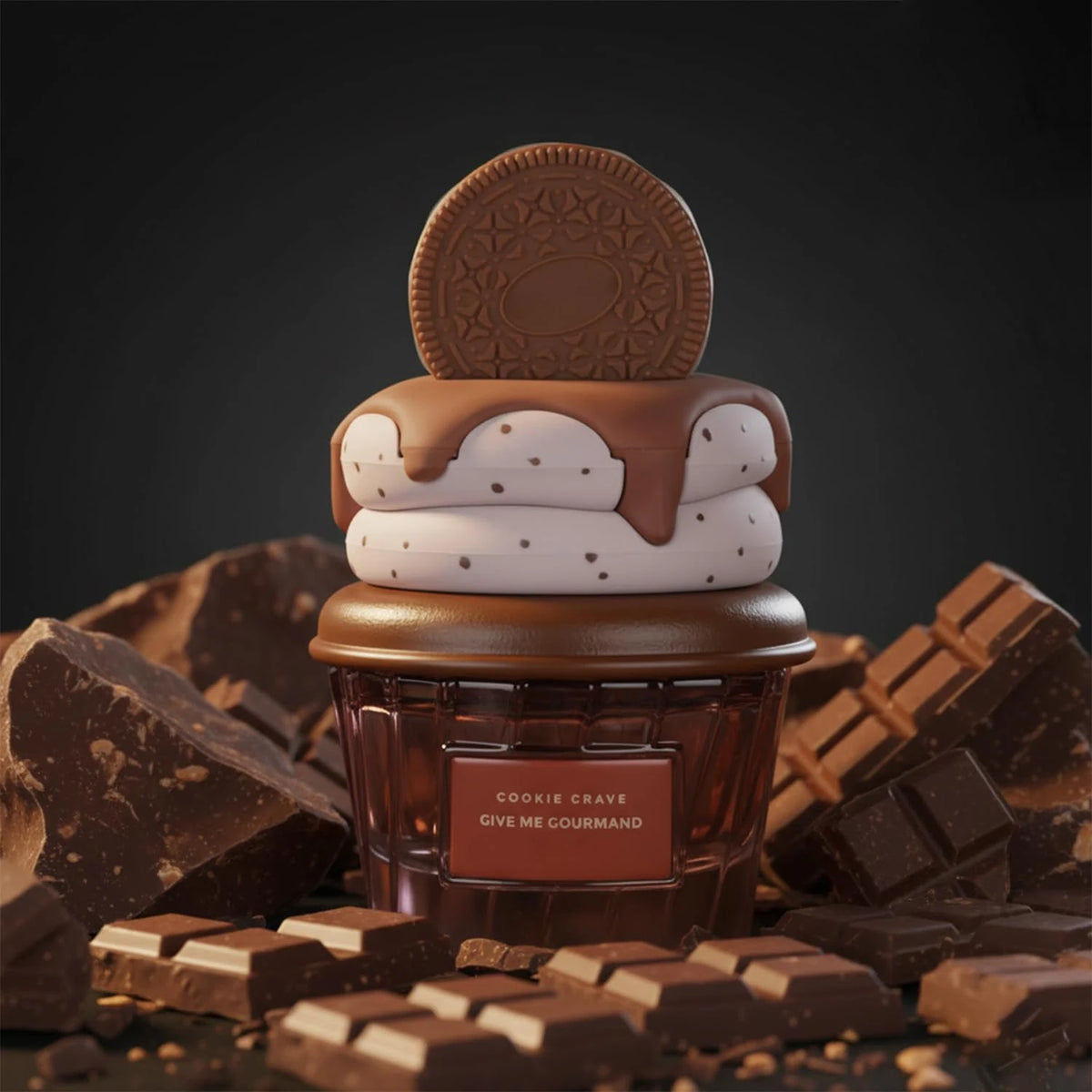 Cookie Crave - Give Me Gourmand Collection, Sweet Vanilla Cookie Scent, Cocoa Butter and Sugar Notes, Eau De Parfum, 75ml Spray, Gourmet Fragrance